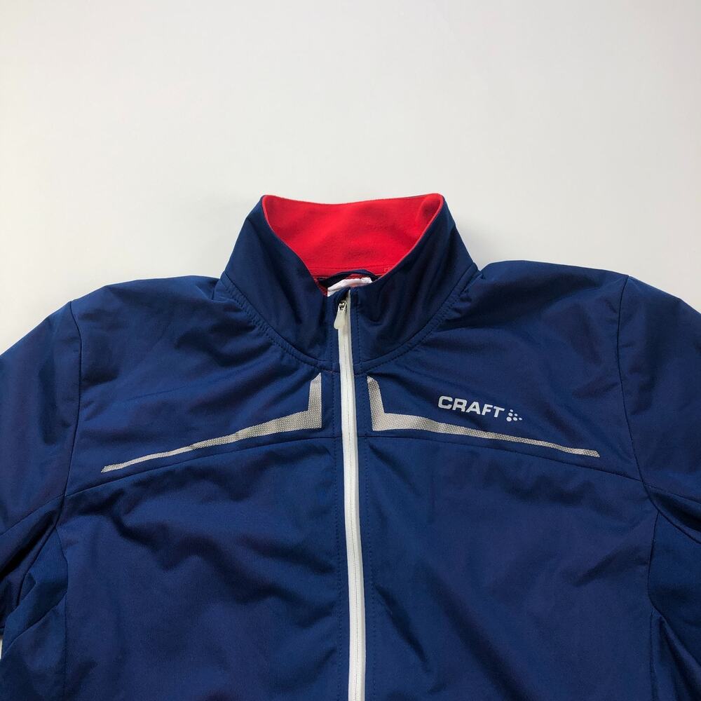 Craft Ventair X Wind Medium Cycling Running Full Zip Mock Neck Jacket Blue MINT - Picture 3 of 10